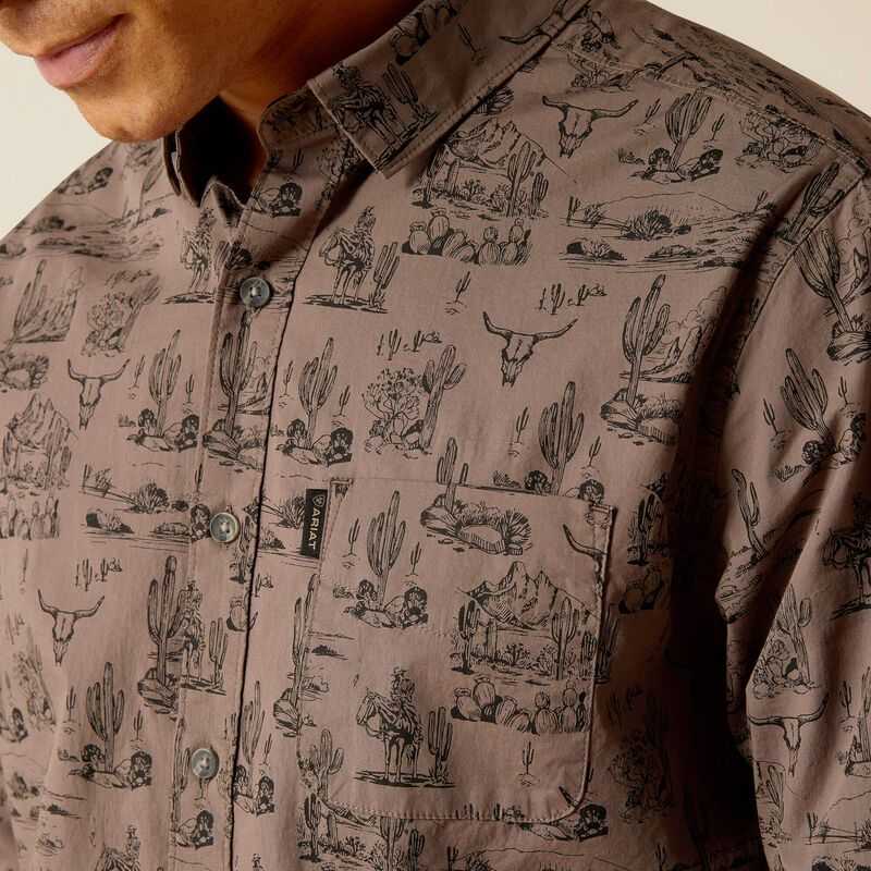 Ariat Matteo Stretch Modern Fit Shirt Eiffel Tower | 316ACILPK