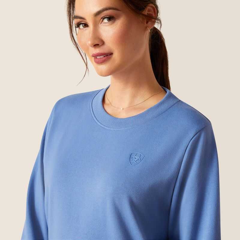 Ariat Memento Sweatshirt Blue | 698POJVTR