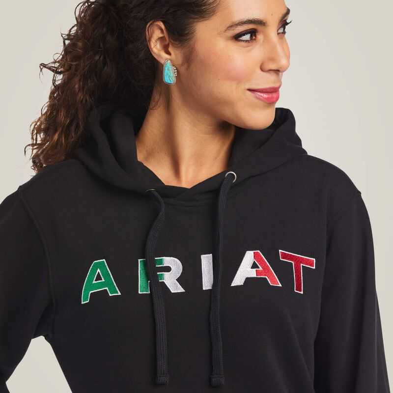 Ariat Mexico Hoodie Black | 304JSZOID