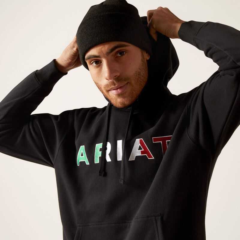 Ariat Mexico Hoodie Black | 623VNACYW