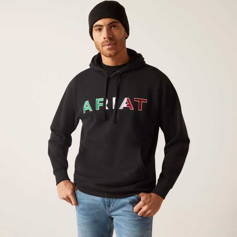 Ariat Mexico Hoodie Black | 623VNACYW