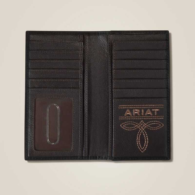 Ariat Mexico logo rodeo wallet Brown | 381TWMYSZ