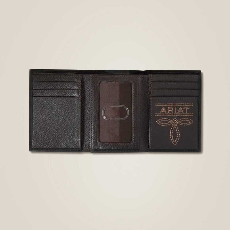 Ariat Mexico logo trifold wallet Brown | 481RHZYUB