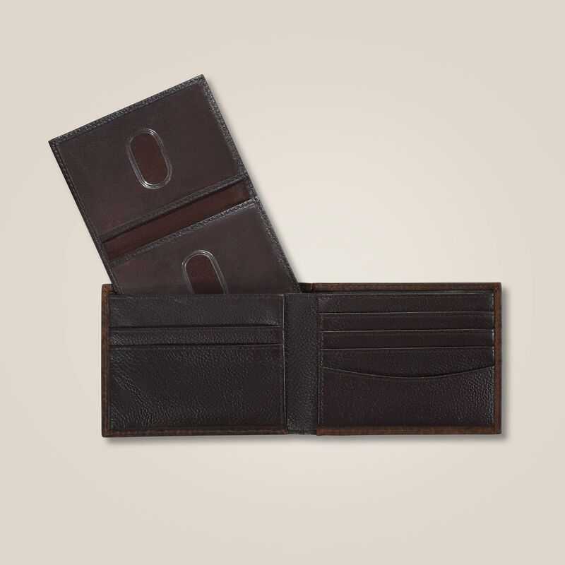 Ariat Mexico shield bifold wallet Brown | 017GPQESD