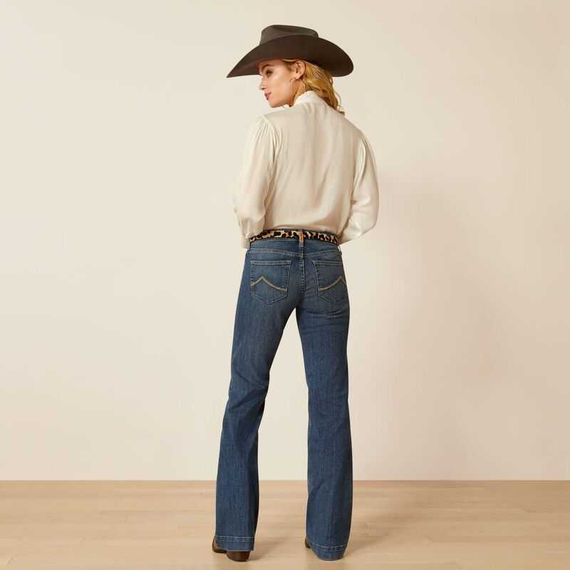 Ariat Mid Rise Olivia Trouser Jeans Columbia | 958BXKAWL