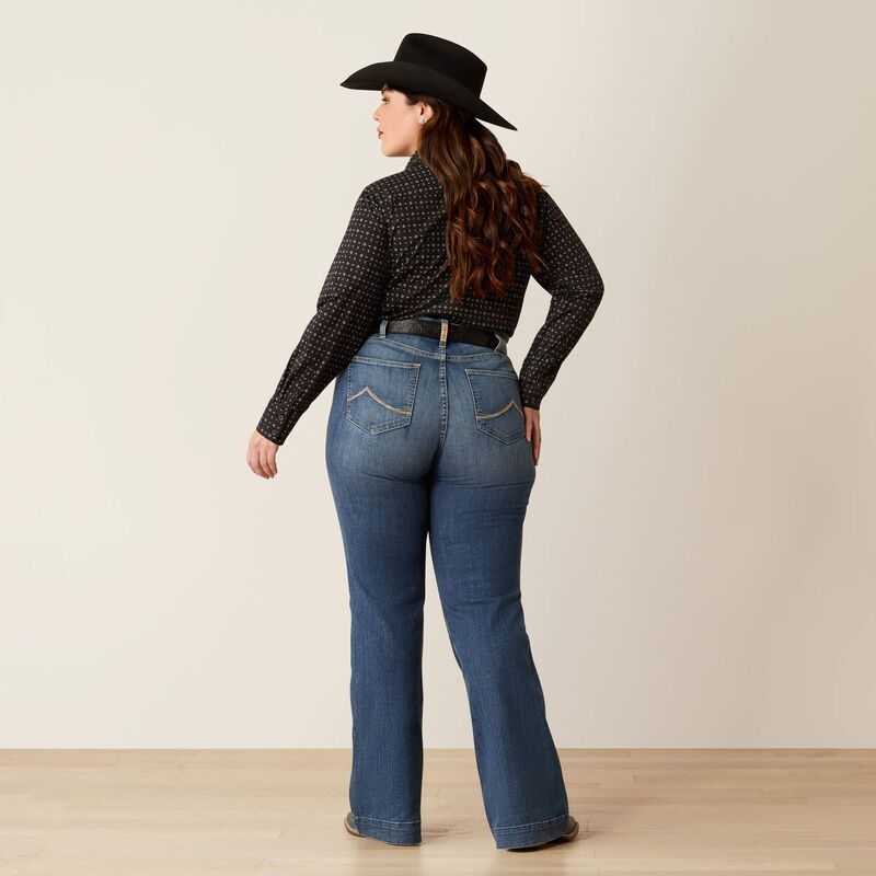 Ariat Mid Rise Olivia Trouser Jeans Columbia | 958BXKAWL