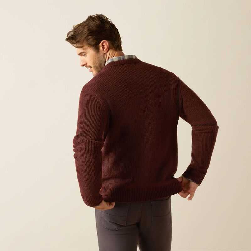 Ariat Mill Valley Sweater Marron | 470JQIRBS