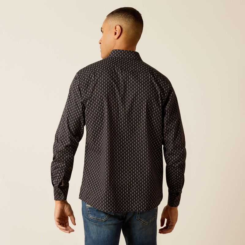 Ariat Mitchell Stretch Modern Fit Shirt Phantom | 758SLAOCZ