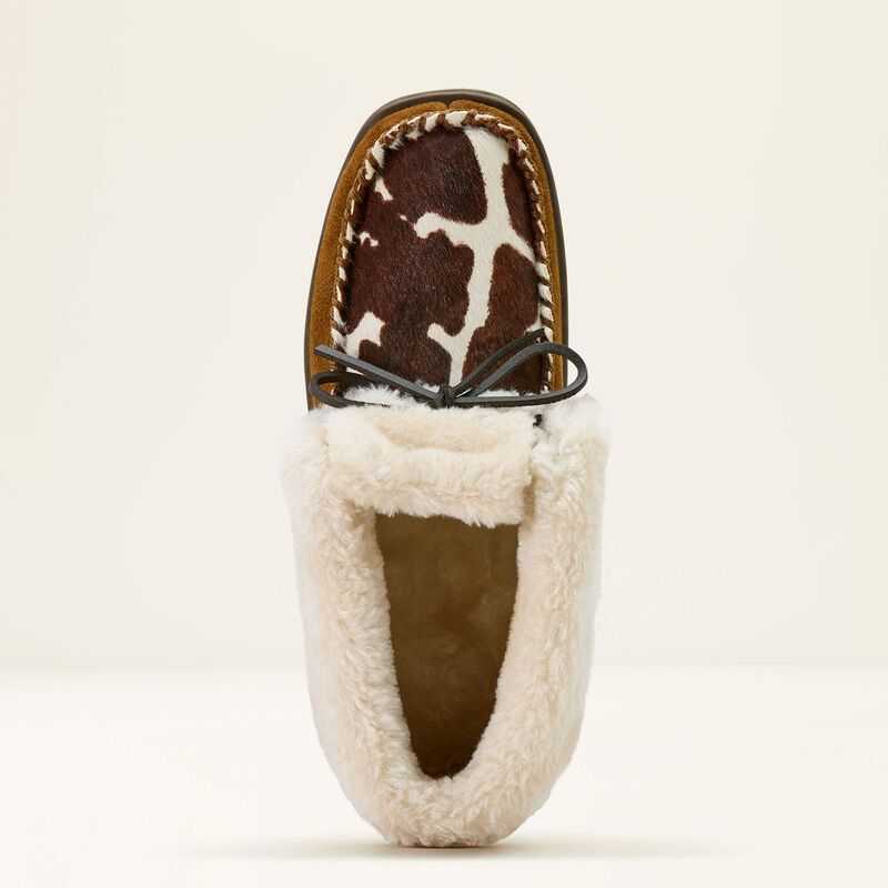 Ariat Moccasin Bootie Slipper Brown | 214NCXYKW