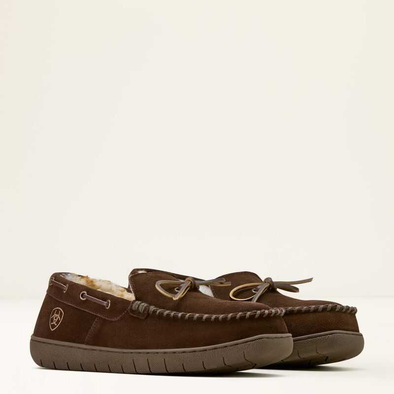 Ariat Moccasin Slipper Brown | 759LFHJGQ