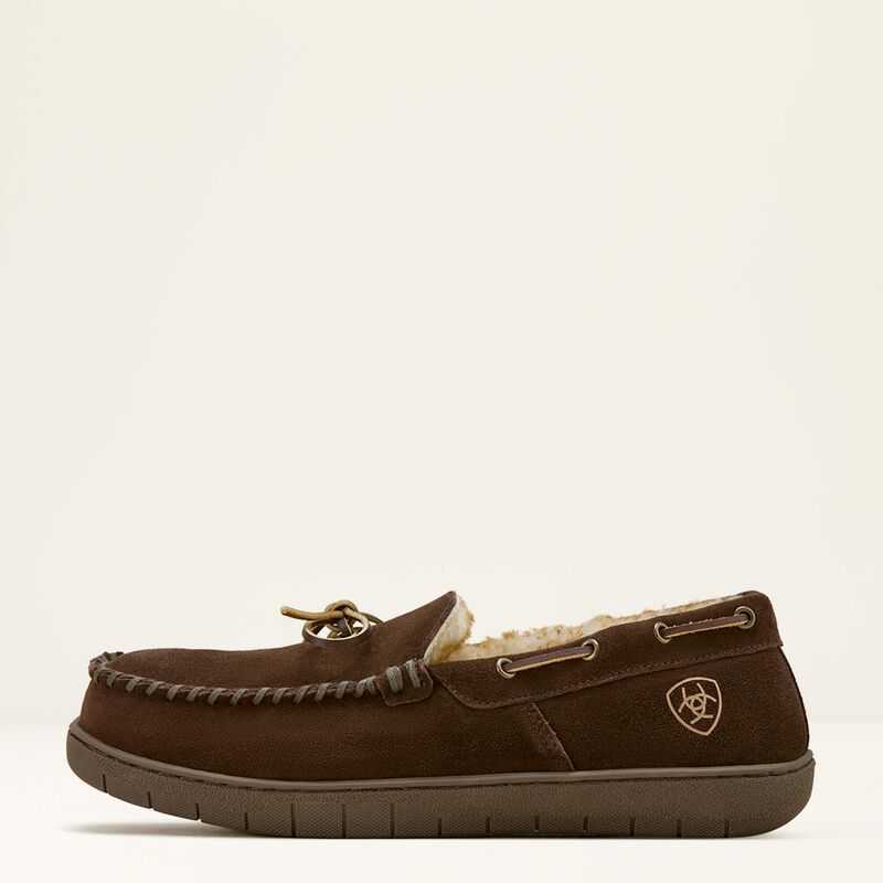 Ariat Moccasin Slipper Brown | 759LFHJGQ