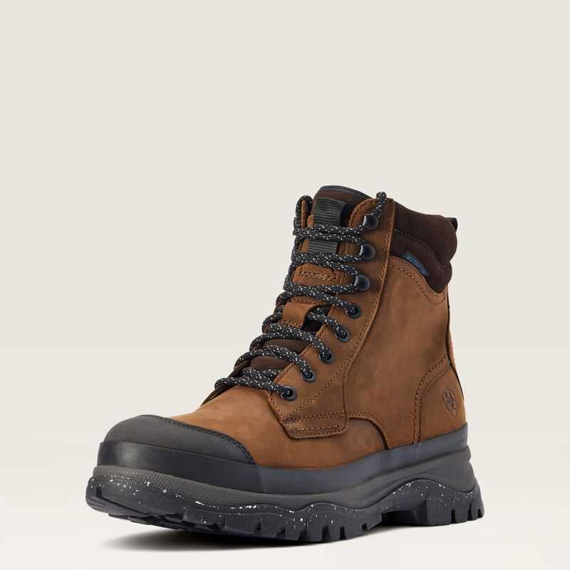 Ariat Moresby Waterproof Boot Brown | 736DOYJGI