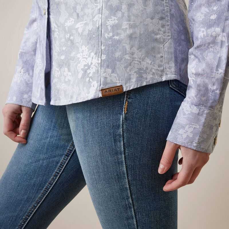 Ariat Muir Blouse Blue | 579ZEDMIH