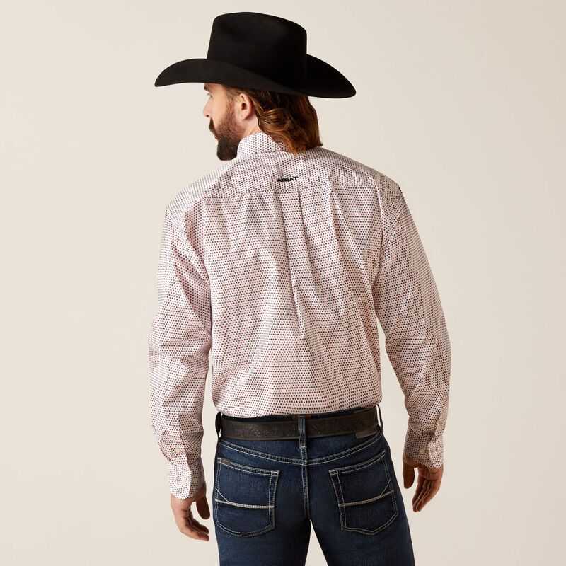 Ariat Neithan Classic Fit Shirt White | 560YQMBIG