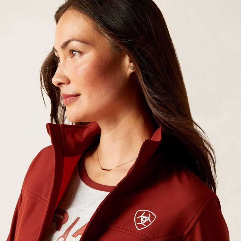 Ariat New Team Softshell Jacket Dark Red | 534SPLUJA