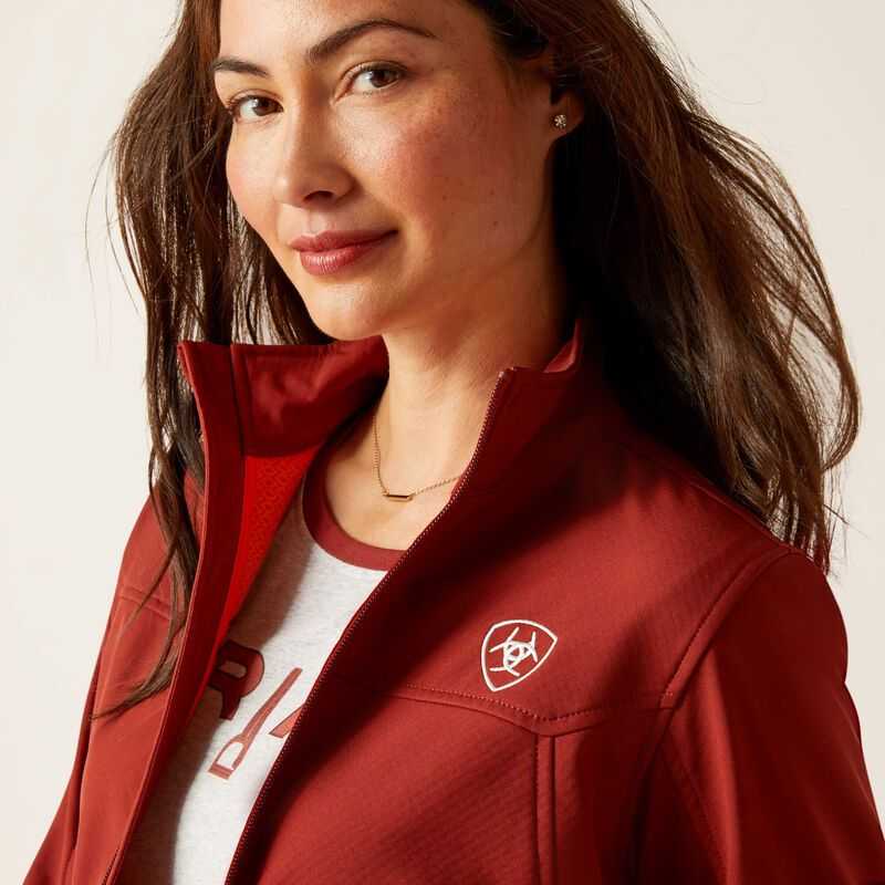 Ariat New Team Softshell Jacket Dark Red | 534SPLUJA