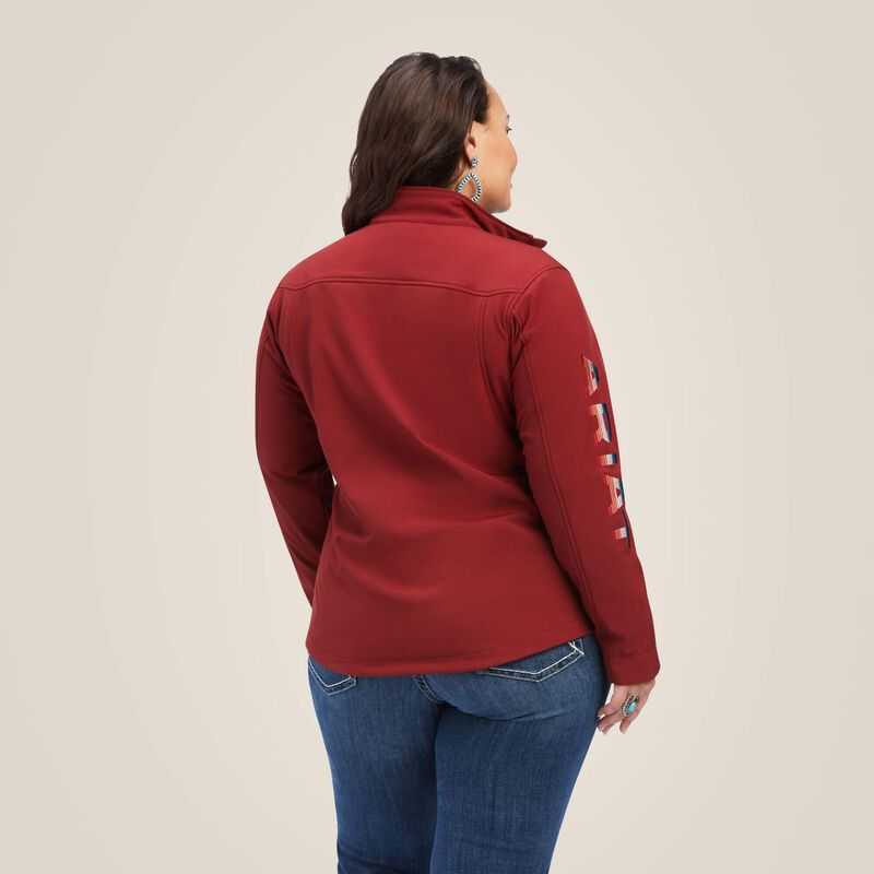 Ariat New Team Softshell Jacket Dark Red | 254EIZWRL