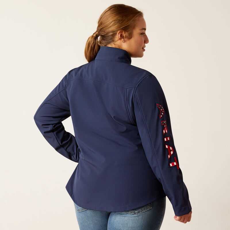 Ariat New Team Softshell Jacket Navy | 065HNFYXE