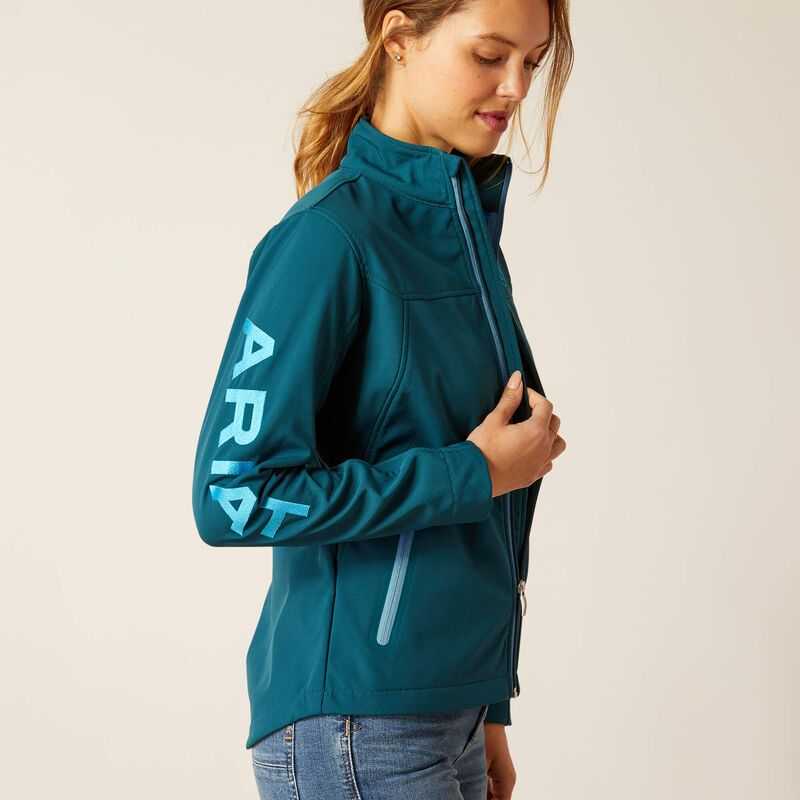 Ariat New Team Softshell Jacket Reflecting Pond | 239OZWCJQ