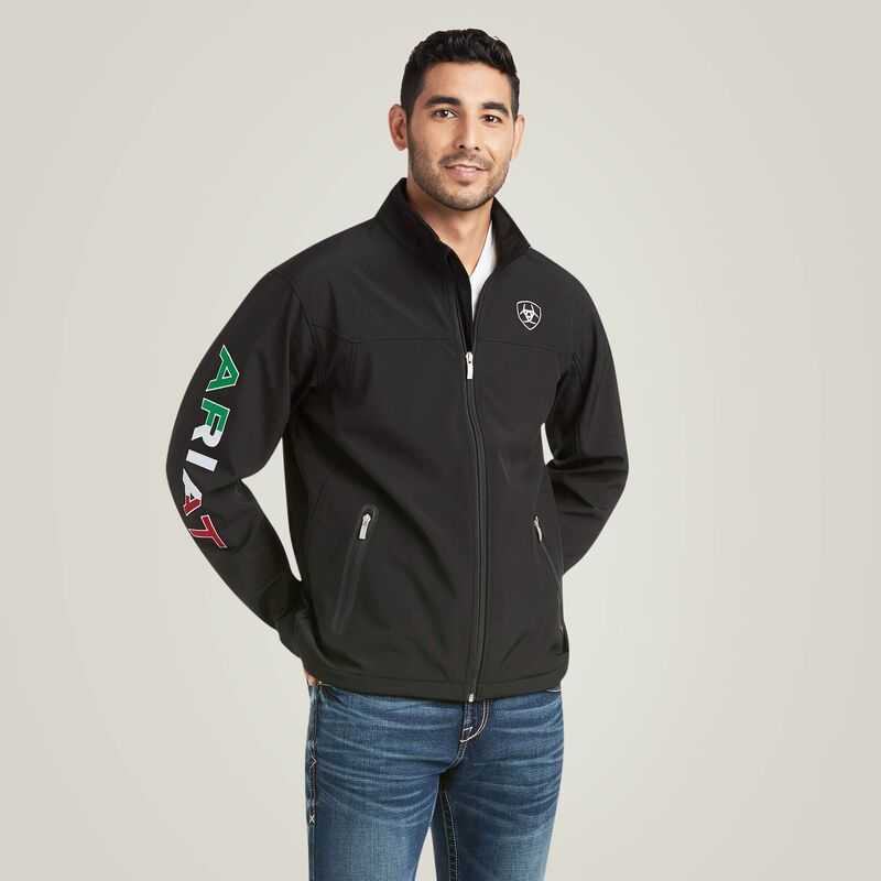 Ariat New Team Softshell MEXICO Jacket Black | 208WKYORQ