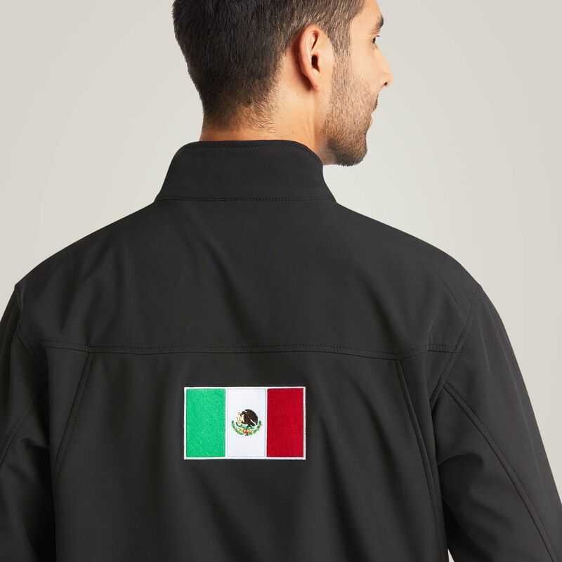 Ariat New Team Softshell MEXICO Jacket Black | 208WKYORQ