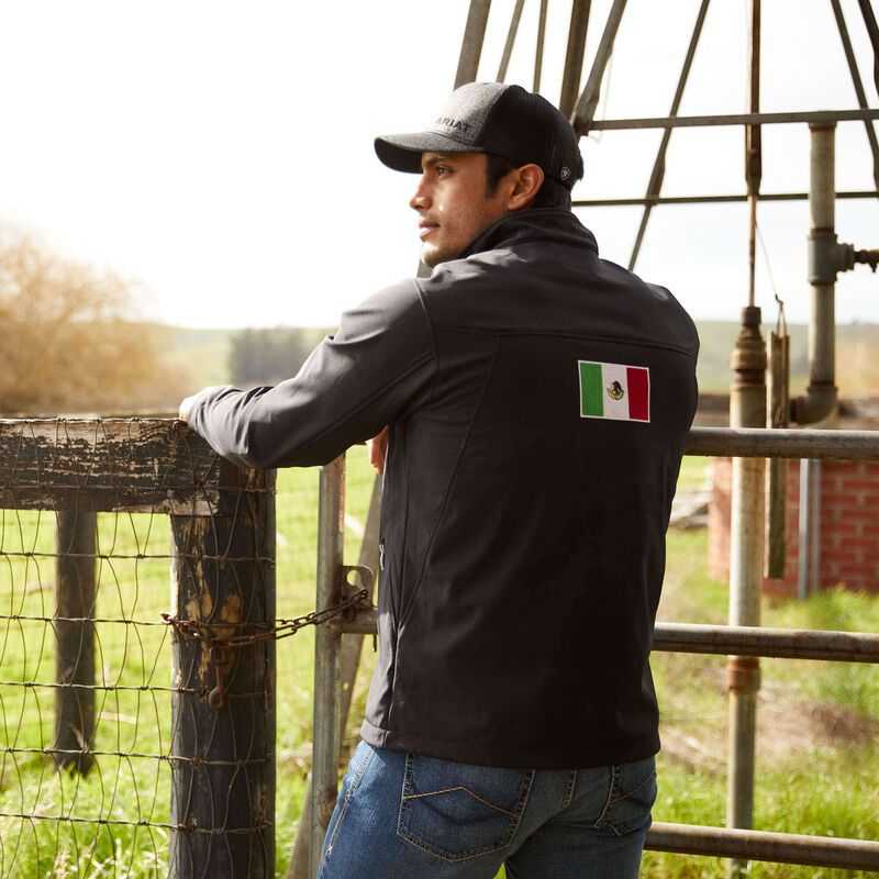 Ariat New Team Softshell MEXICO Jacket Black | 208WKYORQ