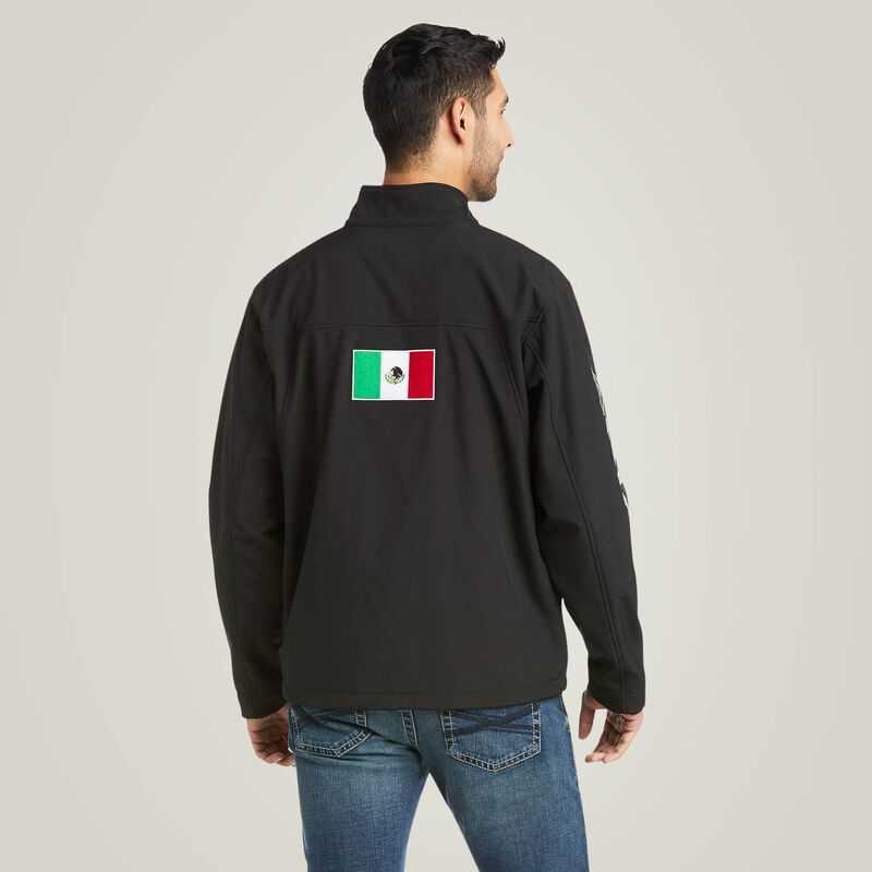 Ariat New Team Softshell MEXICO Jacket Black | 208WKYORQ