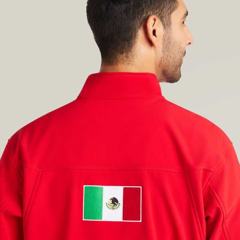 Ariat New Team Softshell MEXICO Jacket Red | 146CJMZAO