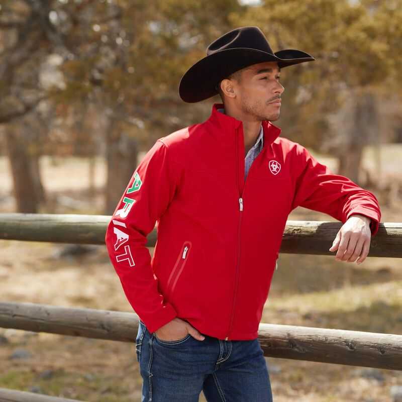 Ariat New Team Softshell MEXICO Jacket Red | 146CJMZAO