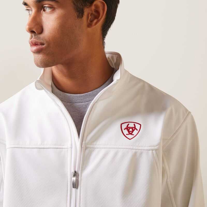 Ariat New Team Softshell MEXICO Jacket White | 185LHXBNM