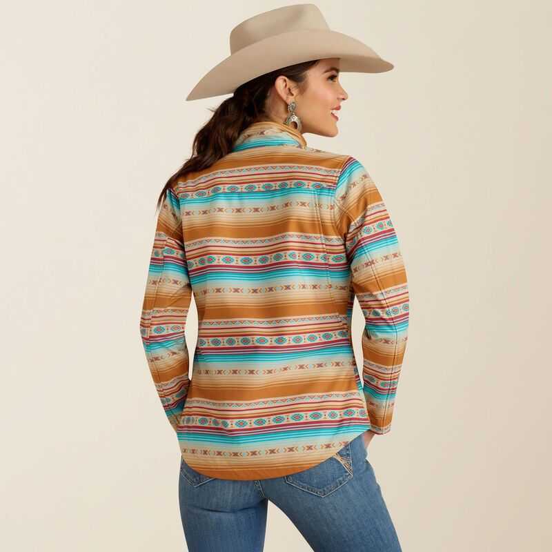 Ariat New Team Softshell Print Jacket Fallon Serape Print | 632NVASCJ