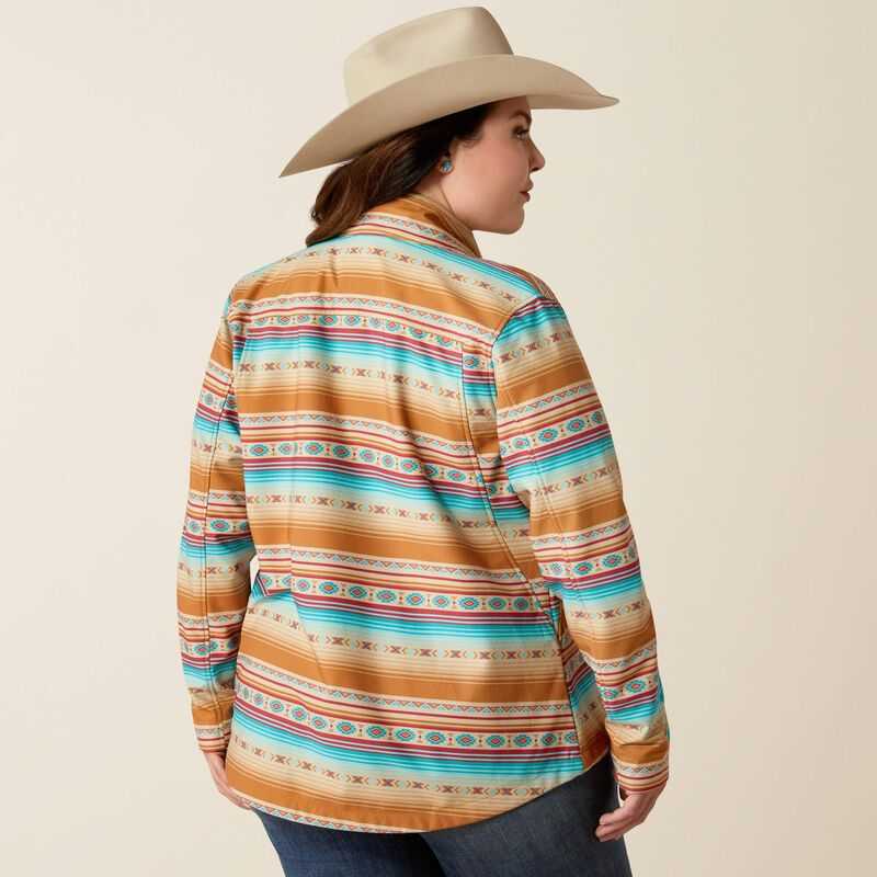 Ariat New Team Softshell Print Jacket Fallon Serape Print | 632NVASCJ