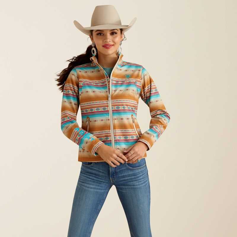 Ariat New Team Softshell Print Jacket Fallon Serape Print | 632NVASCJ