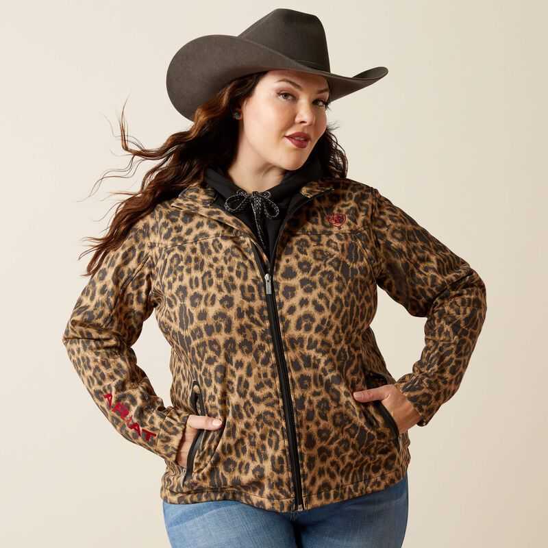 Ariat New Team Softshell Print Jacket Leopard | 495YQNSFL