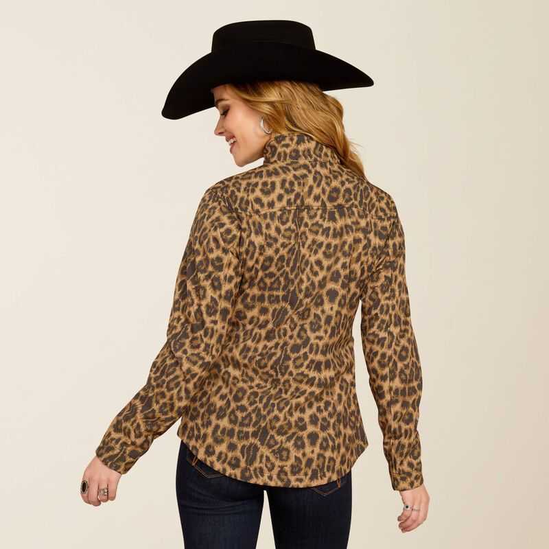 Ariat New Team Softshell Print Jacket Leopard | 495YQNSFL