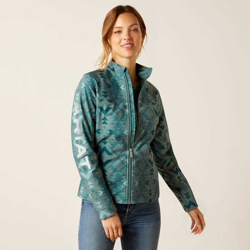 Ariat New Team Softshell Print Jacket Pinewood | 360ONWUSD