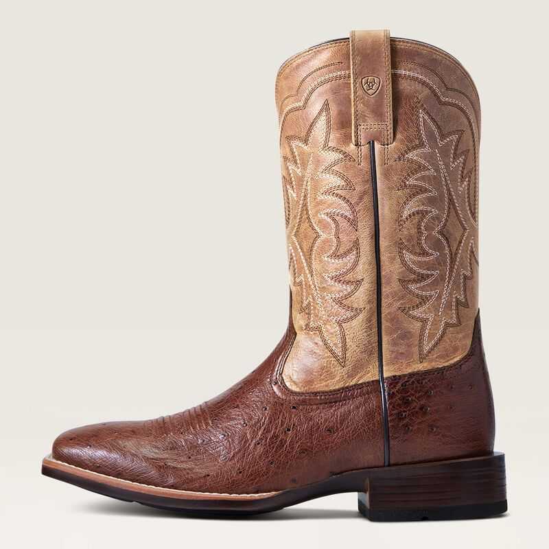 Ariat Night Life Ultra Western Boot Antique Tabac Sq Ostrich | 045OAIPYJ