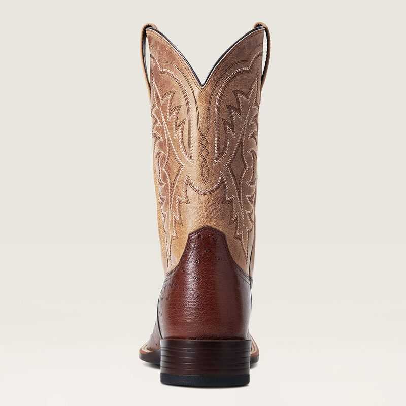 Ariat Night Life Ultra Western Boot Antique Tabac Sq Ostrich | 045OAIPYJ