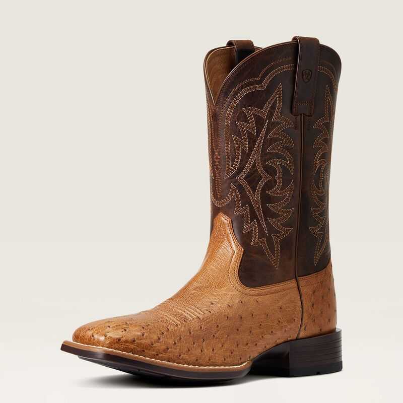 Ariat Night Life Ultra Western Boot Ranger Smooth Quill Ostrich | 347XPSMRO