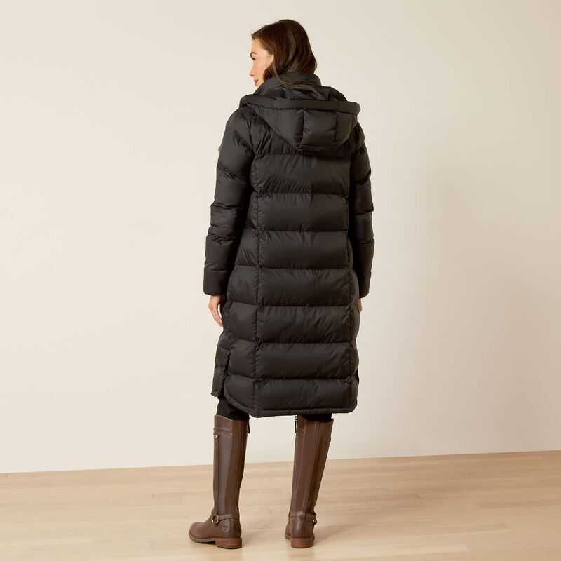 Ariat Norfolk Long Puffa Coat Black | 726NDSUXE