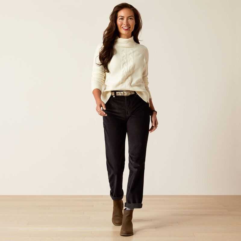 Ariat Novato Sweater Light Yellow | 783VAOBME