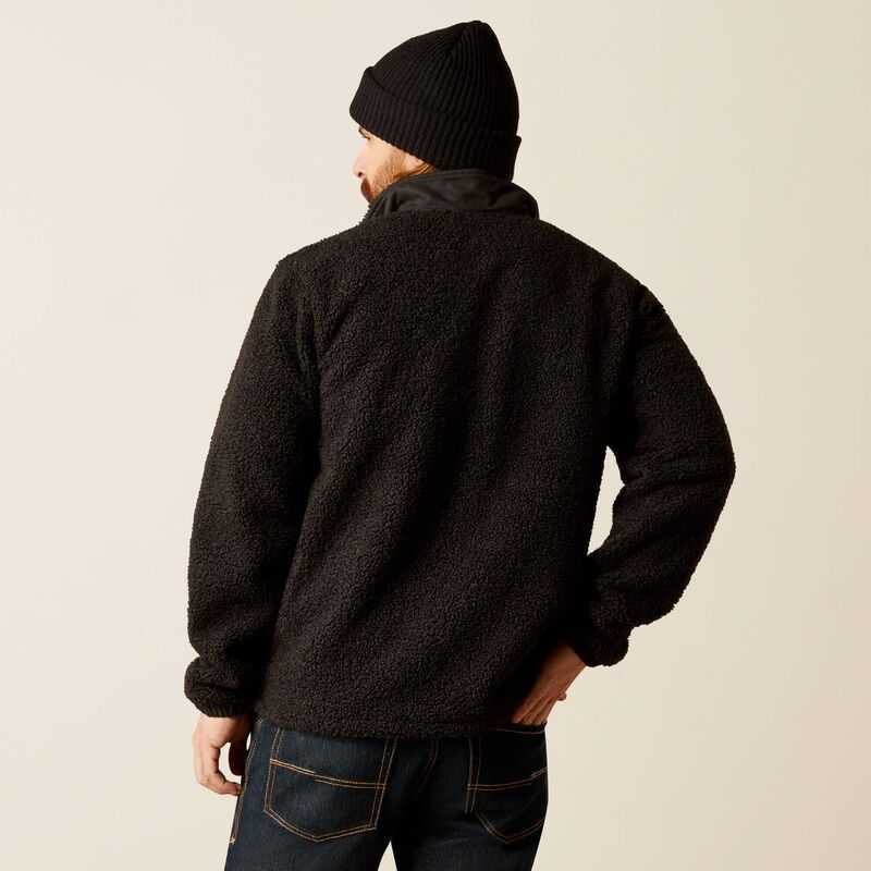 Ariat Odessa Sherpa Jacket Black | 896DNJVHW