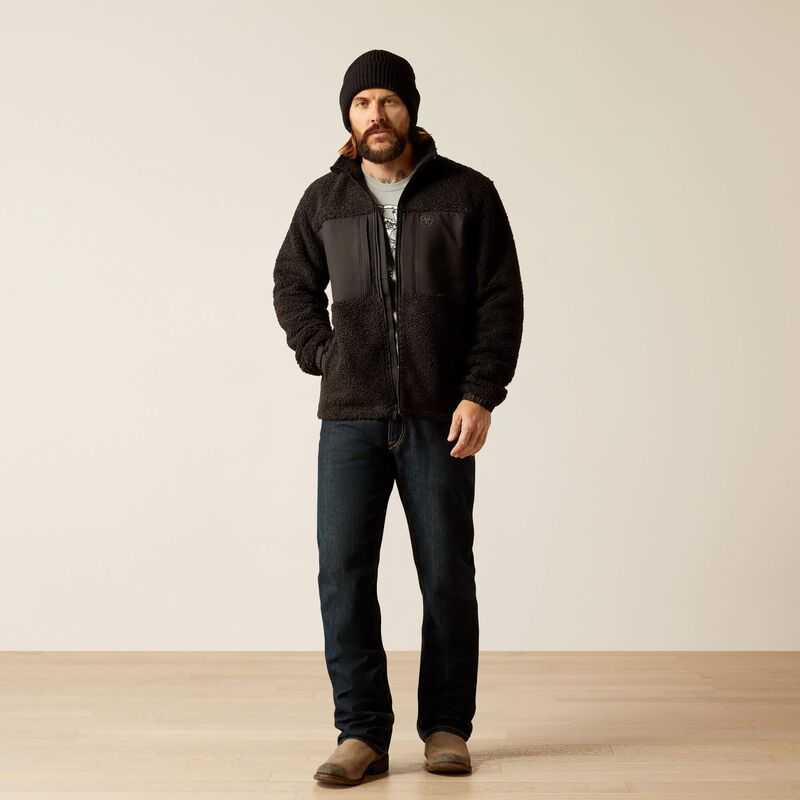 Ariat Odessa Sherpa Jacket Black | 896DNJVHW