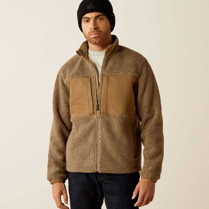 Ariat Odessa Sherpa Jacket Brindle | 278OKHAJS