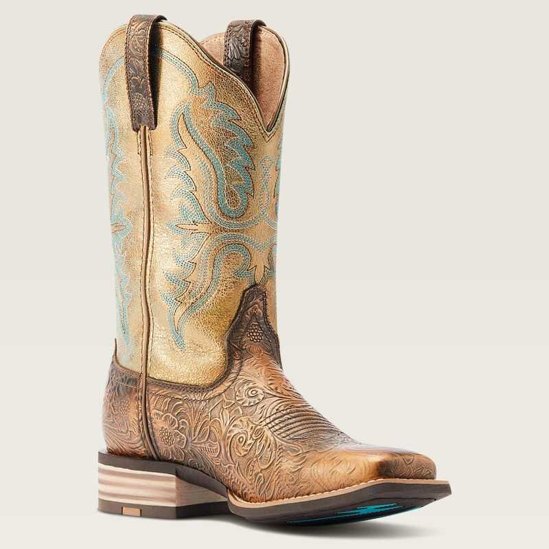 Ariat Olena Western Boot Brown | 146UNDJEZ