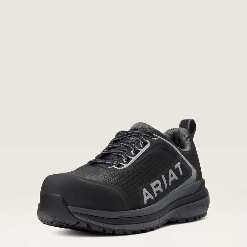 Ariat Outpace Composite Toe Safety Shoe Black | 758APSGWU