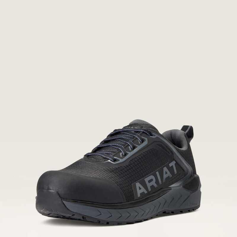 Ariat Outpace Composite Toe Safety Shoe Black | 214HFCJSG