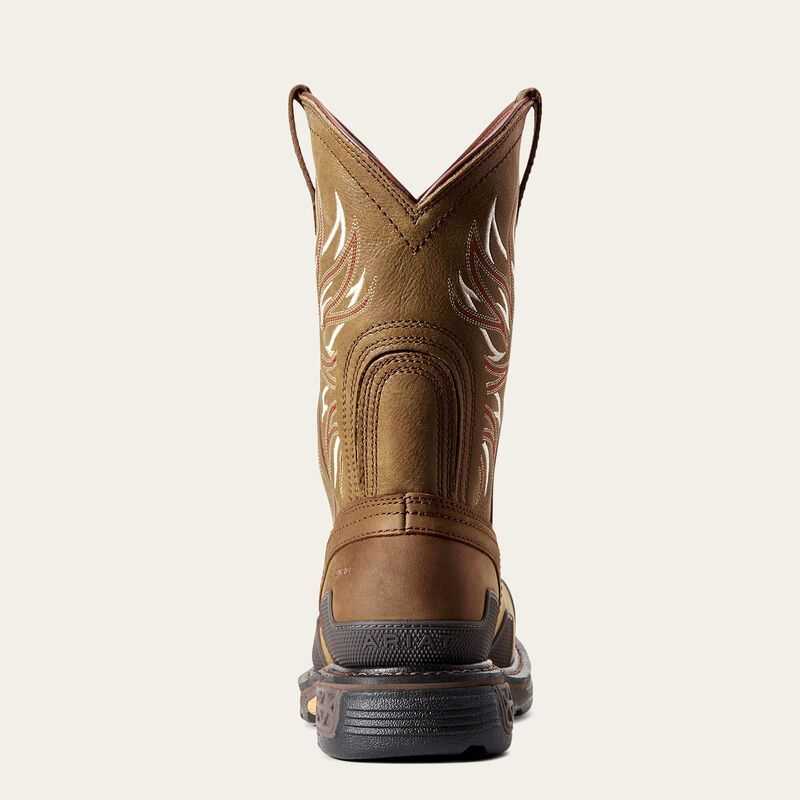 Ariat OverDrive Wide Square Toe Composite Toe Work Boot Brown | 971BERHNK