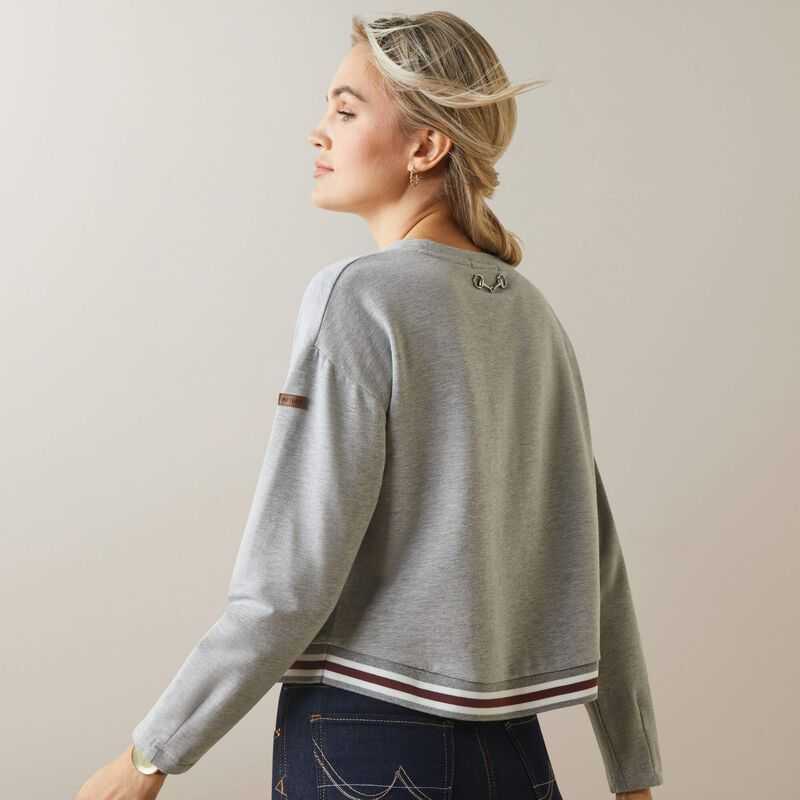 Ariat Pacifica Sweatshirt Grey | 850ZVCHRQ