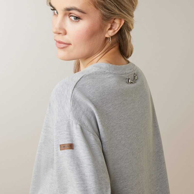 Ariat Pacifica Sweatshirt Grey | 850ZVCHRQ